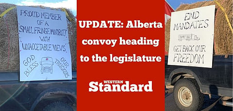 UPDATE: Alberta convoy heading to the legislature