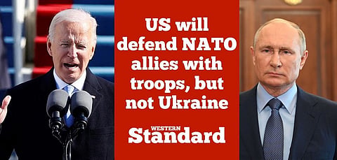 US will defend NATO allies with troops, but not Ukraine