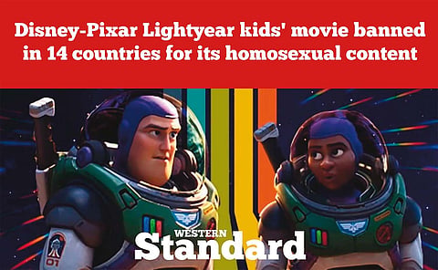 Disney-Pixar Buzz Lightyear kids' movie banned in 14 countries for its homosexual content