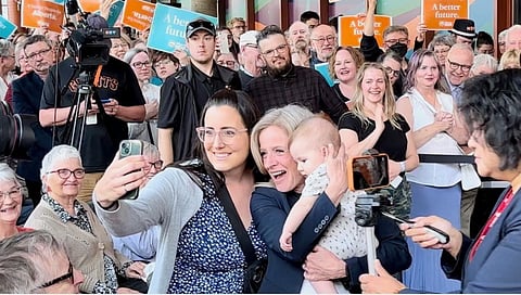 Notley supporters raise the roof in Edmonton