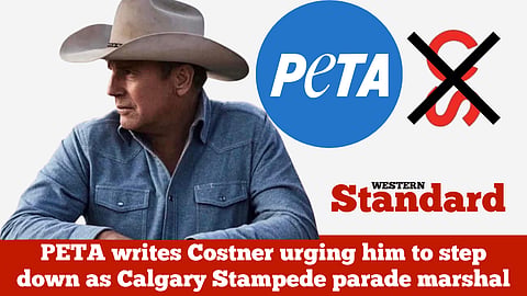 PETA writes Costner urging him to step down as Calgary Stampede parade marshal