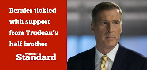 Bernier tickled with support from Trudeau’s half brother