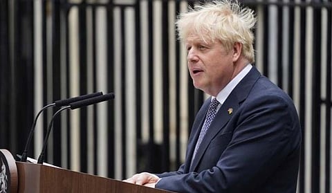 UK PM Johnson announces resignation
