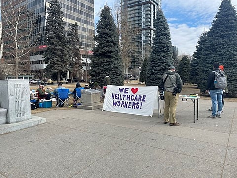 WATCH: Saturday freedom protests conflict-free in Calgary