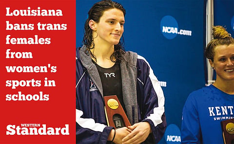 Louisiana bans transgender females from women's sports in schools