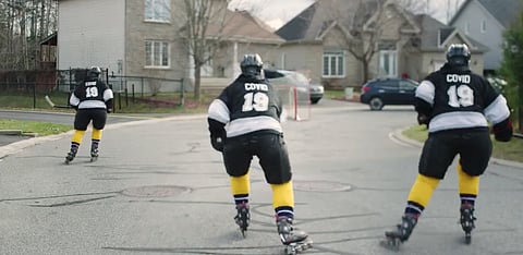 WATCH: Trudeau releases hockey-themed ad about booster shots