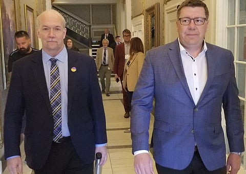 Horgan and Moe frustrated and angry with Trudeau over healthcare spending