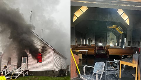 Lac La Biche RCMP investigating  Anglican Church fire
