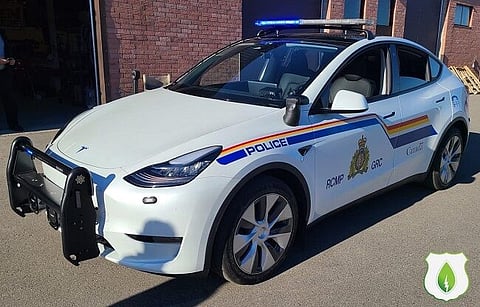 First ever electric RCMP cruiser unveiled in BC, more arriving