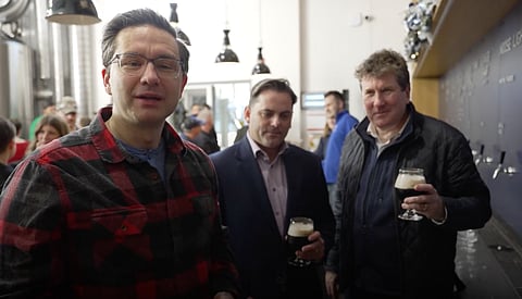 WATCH: Poilievre complains about high liquor tax, says he will reduce it