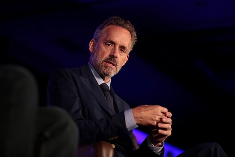 Jordan Peterson speaks with attendees at the 2018 Young Women's Leadership Summit hosted by Turning Point USA at the Hyatt Regency DFW Hotel in Dallas. 