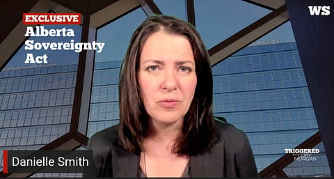 Premier Danielle Smith confirmed she will invoke the Sovereignty Act on Monday.