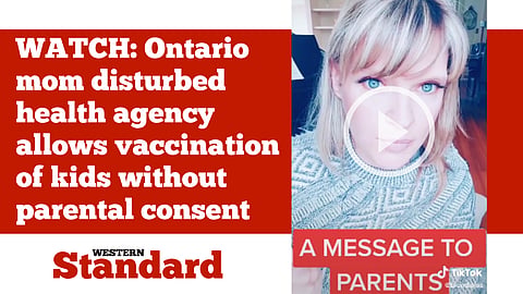 WATCH: Ontario mom disturbed health agency allows vaccination of kids without parental consent