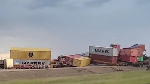 CN confirms 23-car train derailment in Sask