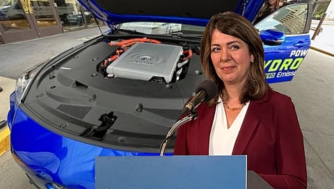 Smith says she's going for a drive in a new hydrogen powered car to get a donair