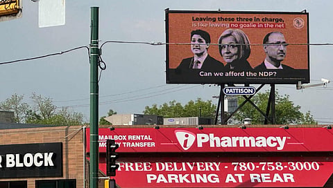 Alberta Proud asks Edmonton residents on billboard 'Who is going to stand up to Ottawa?'