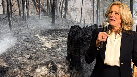 Notley blames climate change for wildfires, despite arrest of suspected arsonist
