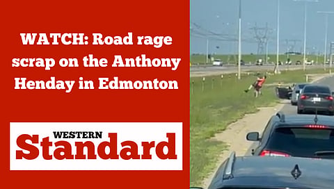 WATCH: Road rage scrap on the Anthony Henday in Edmonton