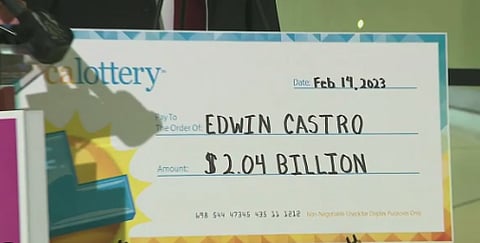 Lawsuit says $2 billion lottery prize claimed by non-legit winner