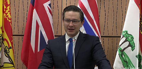 WATCH: Poilievre says Trudeau is acting desperate by calling Canadians’ names