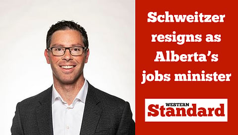Schweitzer resigns as Alberta’s jobs minister