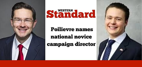 Poilievre names national novice as campaign director