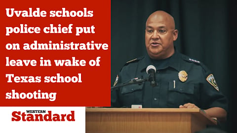 Uvalde schools police chief put on administrative leave in wake of Texas school shooting