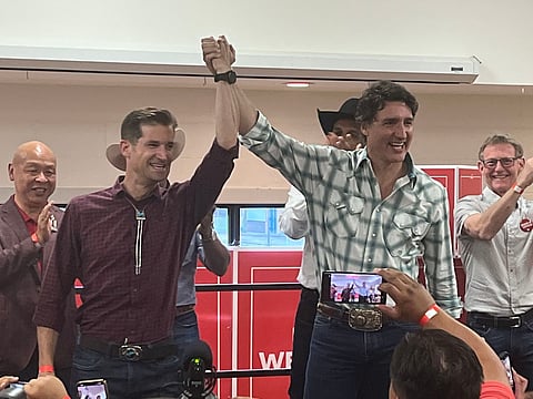 Trudeau says winning Calgary Heritage byelection would show Liberals’ strength
