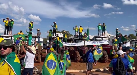 WATCH: Brazilian truckers block highways, honk in protest of Bolsonaro's election loss