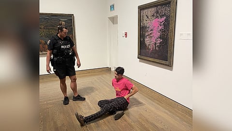 Climate protester splashes paint on artwork in the National Gallery of Canada