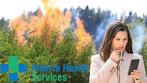 AHS says text the word ‘wildfire’ to 88111 and receive important information