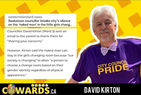Sask councillor supporting ‘naked man’ in female change rooms cancels public meetings