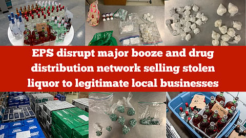 EPS disrupt major booze and drug distribution network selling stolen liquor to legitimate local businesses