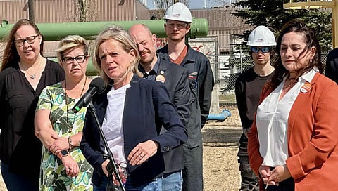 Notley lays out plan for "good-paying jobs," WS silenced before questions asked