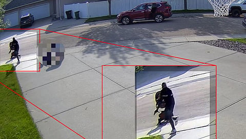 WATCH: Gunman opens fire as family walks down street in West Edmonton