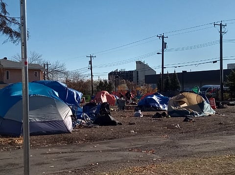 EPS assists the City of Edmonton in removing homeless encampments downtown