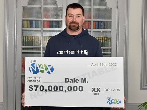 Dale McEwen is Saskatchewan’s  $70-million man after lotto win