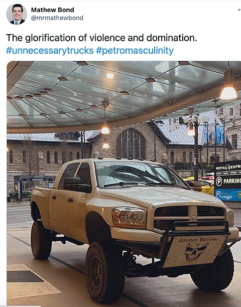 North Vancouver councillor says pickup truck is ‘glorification of violence’, ‘petro masculinity’