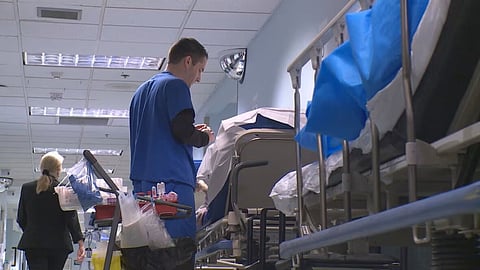 Crowded hospital 