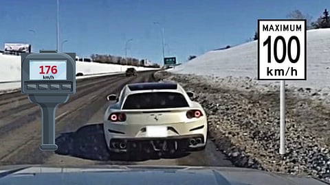 HOT WHEELS: Ferrari driver arrested driving 176 km/h on Deerfoot Trail
