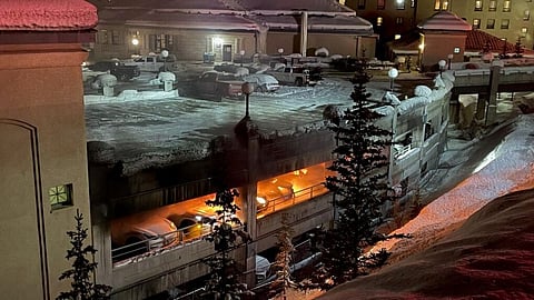 Fire in Lake Louise hotel parking garage wrecks multiple vehicles