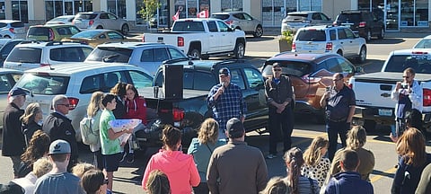 Vigil for Saskatchewan woman who died at a pharmacy after COVID jab draws dozens