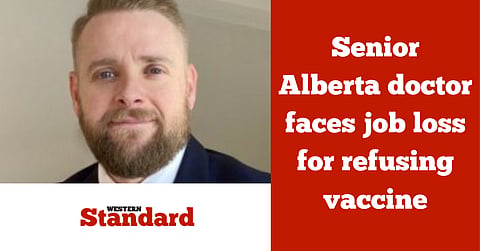Senior Alberta doctor faces job loss for refusing vaccine