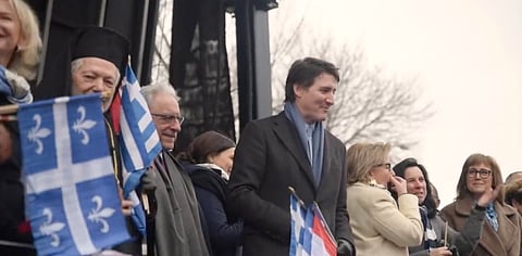 WATCH: Trudeau celebrates Greek Independence Day in Montreal