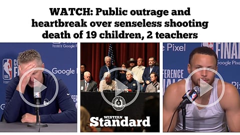 WATCH: Public outrage and heartbreak over senseless shooting death of 19 children, 2 teachers