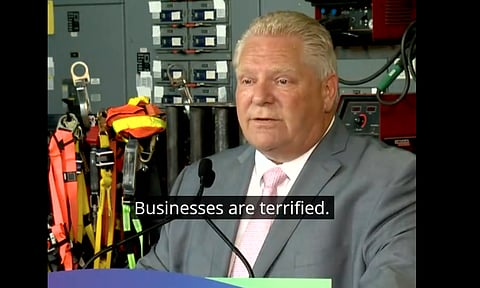 WATCH: Ford warns people against voting for Chow as Toronto mayor