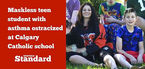 UPDATED: Maskless teen student with asthma ostracized at Calgary Catholic school