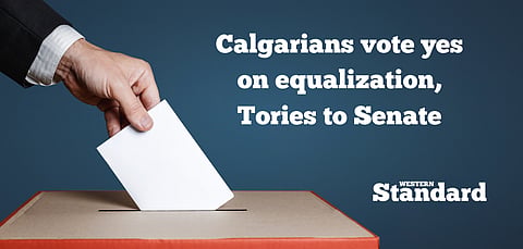 Calgarians vote yes on equalization, Tories to Senate