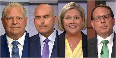 Ford defends his record at Ontario leaders debate