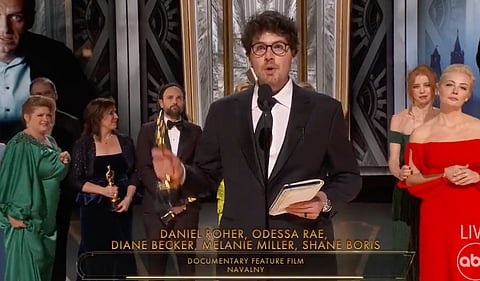 WATCH: Canadian director wins Oscar for best documentary about Russian opposition leader